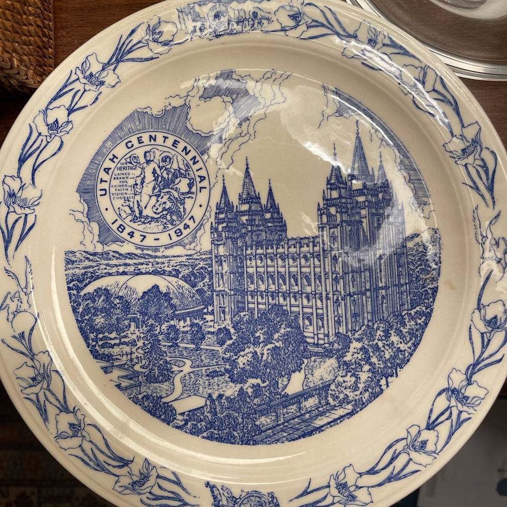 Utah Centennial plate